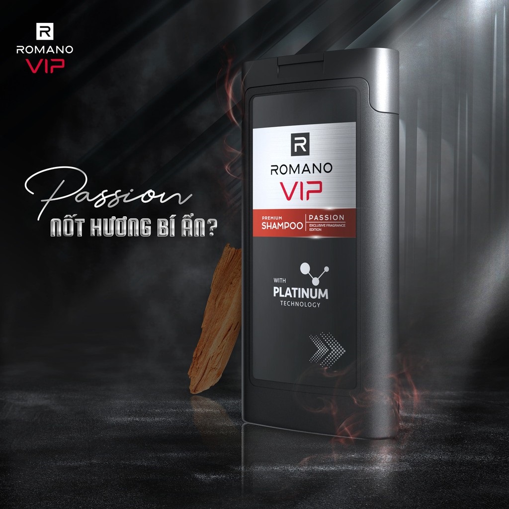 Dầu Gội Cao Cấp Cho Nam Romano VIP 180g
