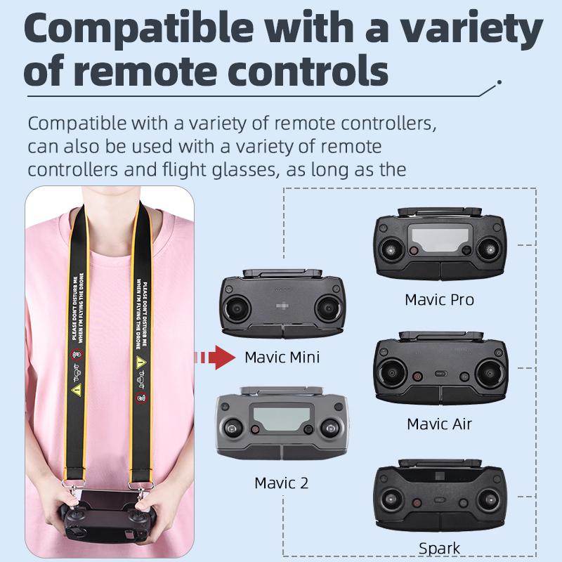 Mở rộng dây đeo giữ móc dây buộc cho dji mavic 2/pro/mini/ir/spark drones điều khiển từ xa dây đeo an toàn cổ
