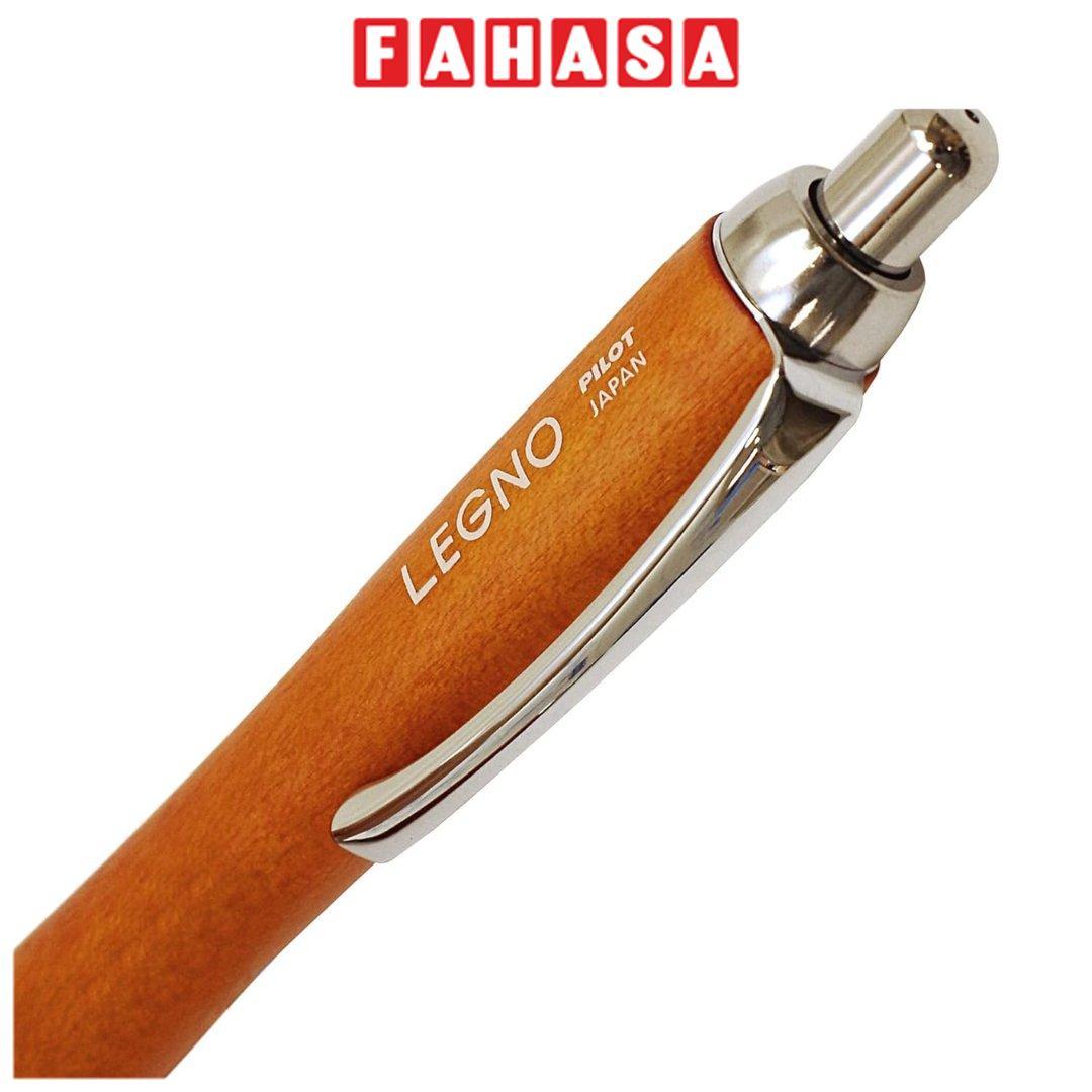 Bút Bi Ký Legno 0.7 mm - Pilot BLE-1SK-BN - Mực Đen - Thân Gỗ Nâu Kèm Hộp Ngũ Hành Và Túi