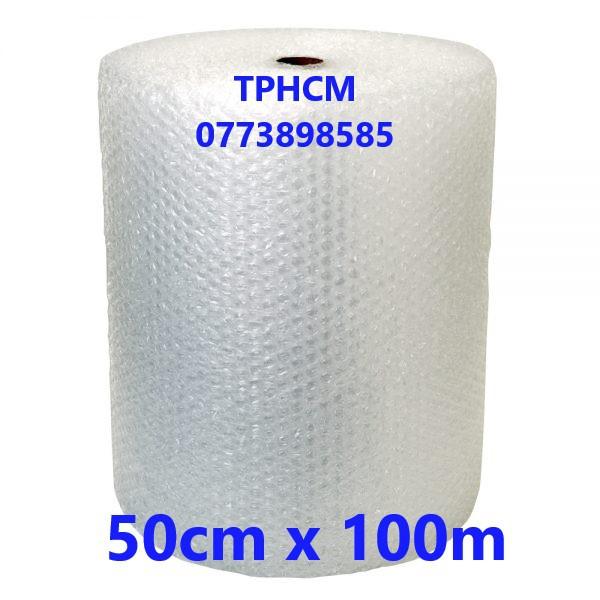 100m x 50cm cuộn xốp hơi ,bong bóng khí gói hàng khổ 50cm