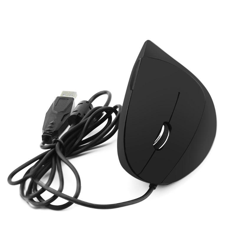 Có Dây Tay Trái Dọc Chuột Chuột Chơi Game 800 1200 1600 DPI Quang Có Cổ Tay Khỏe Mạnh Chuột Mause Cho Máy Tính máy Tính
