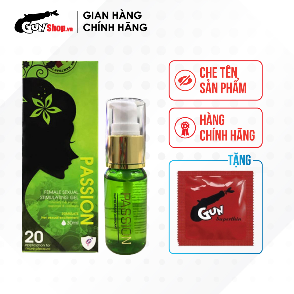 Gel bôi trơn massage nữ - Passion tặng kèm