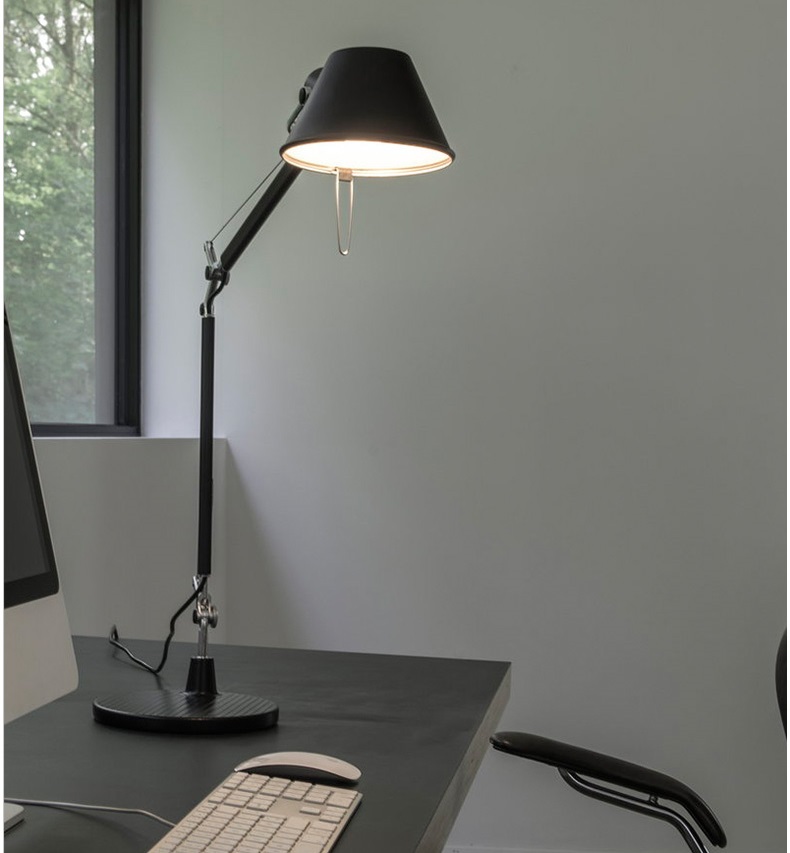 Đèn để bàn - đèn bàn làm việc - đèn bàn học - đèn đọc sách SKEN inox cao cấp - kèm bóng LED chống lóa cận.