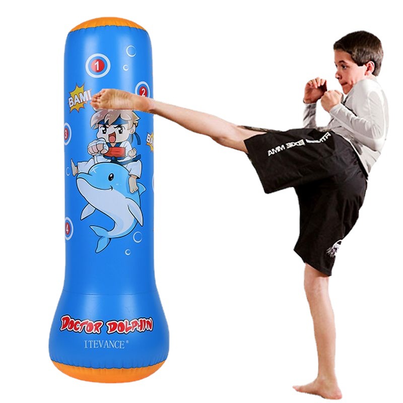 Đồ Chơi Đấm Bốc Cho Bé, Trụ Đấm Bốc Tự Cân Bằng Cao Cấp Tặng Kèm Bơm Hơi - Hàng Nhập Khẩu