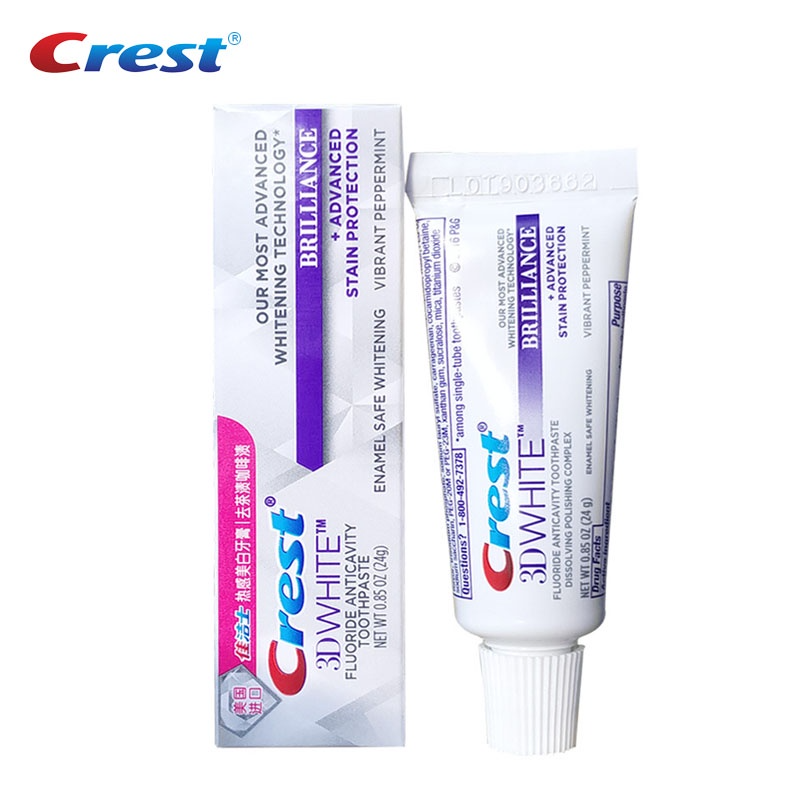 Crest Dụng Cụ Ép Kem Đánh Răng Màu Trắng 3D Chống Kích Ứng Tiện Dụng