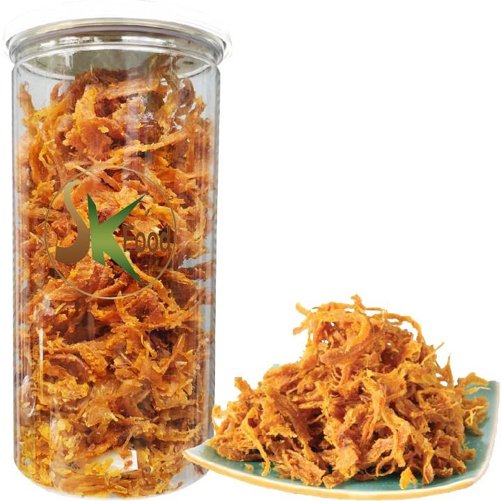 Mực xé tẩm gia vị siêu ngon - Hũ 200G hiệu SK FOOD