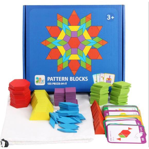 Bộ đồ chơi Pattern Blocks 155CT