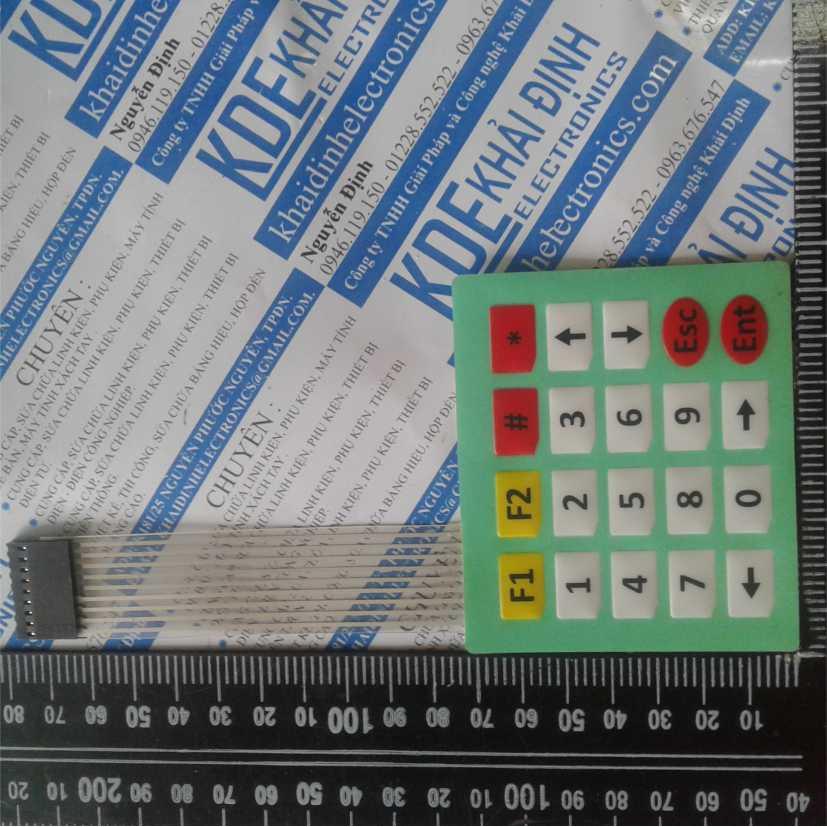 Bảng phím điều khiển, keypad 4x5 ma trận phím siêu mỏng kde0290