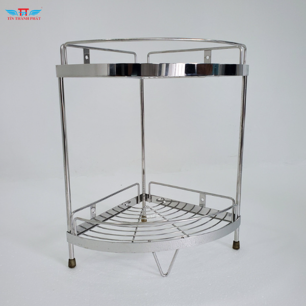 KỆ GÓC 2 TẦNG INOX 304 TÍN THÀNH PHÁT