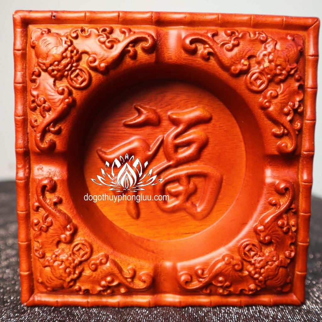 Combo 6 món giá rẻ khay trà lan đũa,gạt tàn,hộp giấy,hộp đựng chè,ống tăm,hộp đựng nhỏ gỗ hương cao cấp