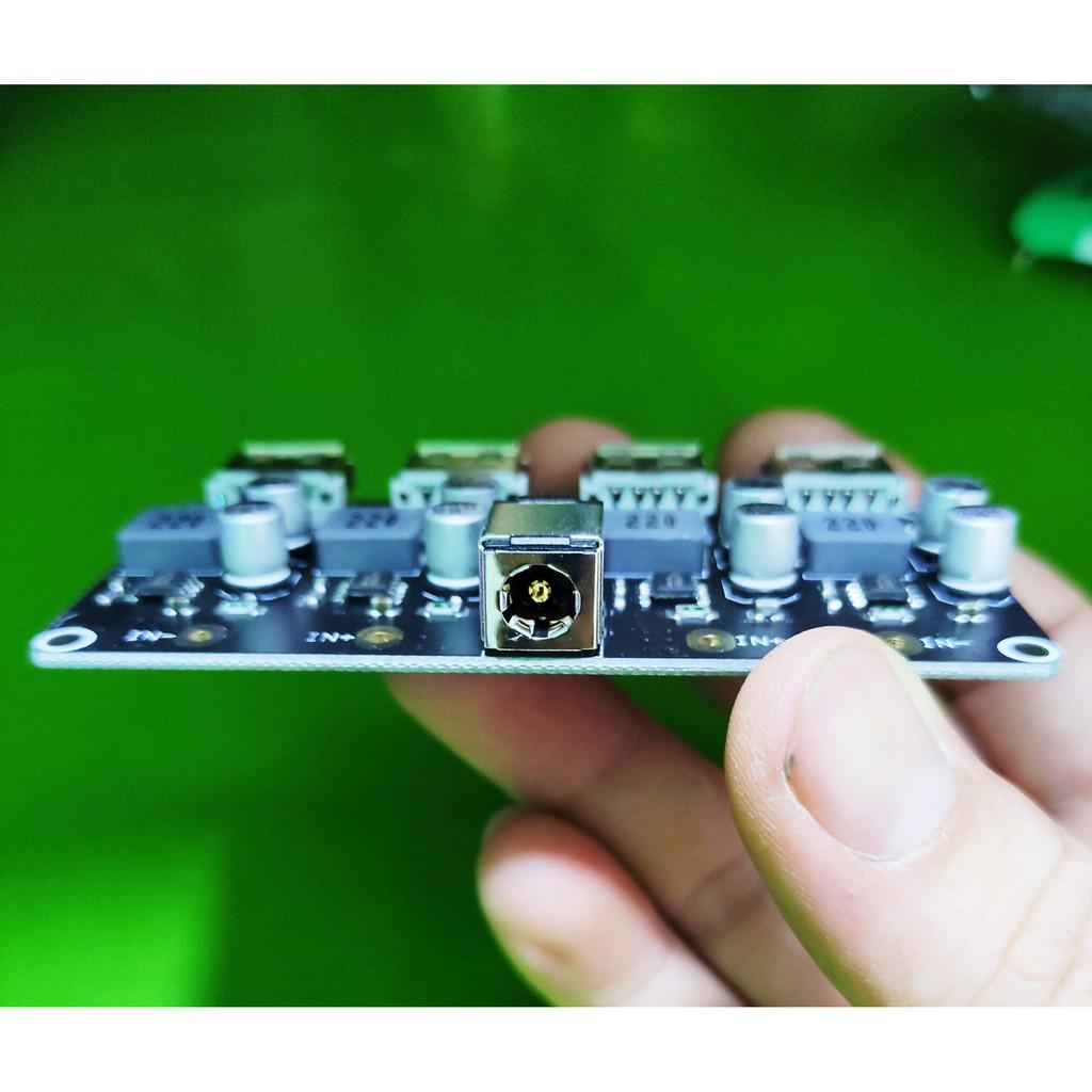 Mạch sạc nhanh QC 3.0 nguồn vào DC 6-32v hạ áp  4 cổng ra USB