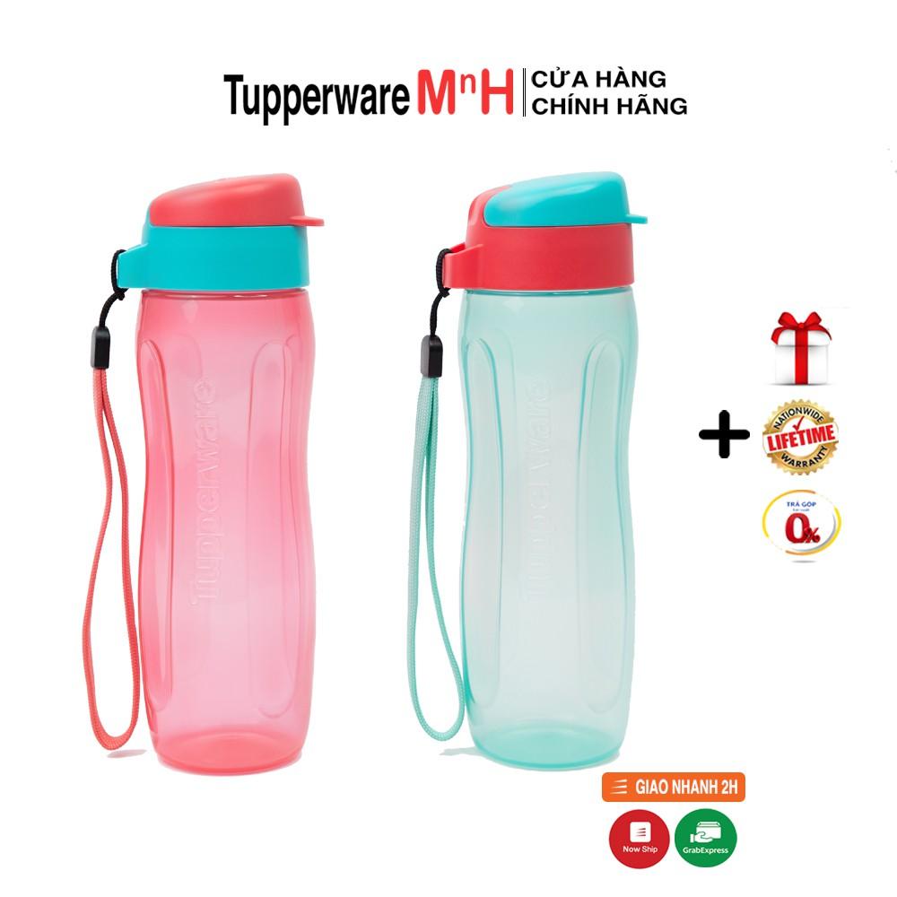 Bình Nước Nhựa Nguyên Sinh Eco Bottle Gen II 500ml Tupperware, Bình Đựng Nước Kín Nước Không Sợ Đổ, Màu Mới