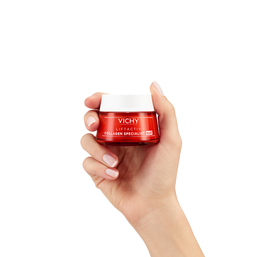 Kem dưỡng giúp sáng da, mờ thâm nám ban đêm Vichy LIFTACTIV COLLAGEN SPECIALIST NIGHT + Tặng Móc Khóa