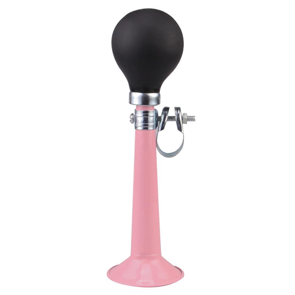 2xBike Cycling Air Horn Hooter Bell Straight Horn Squeeze Rubber Bulb Pink