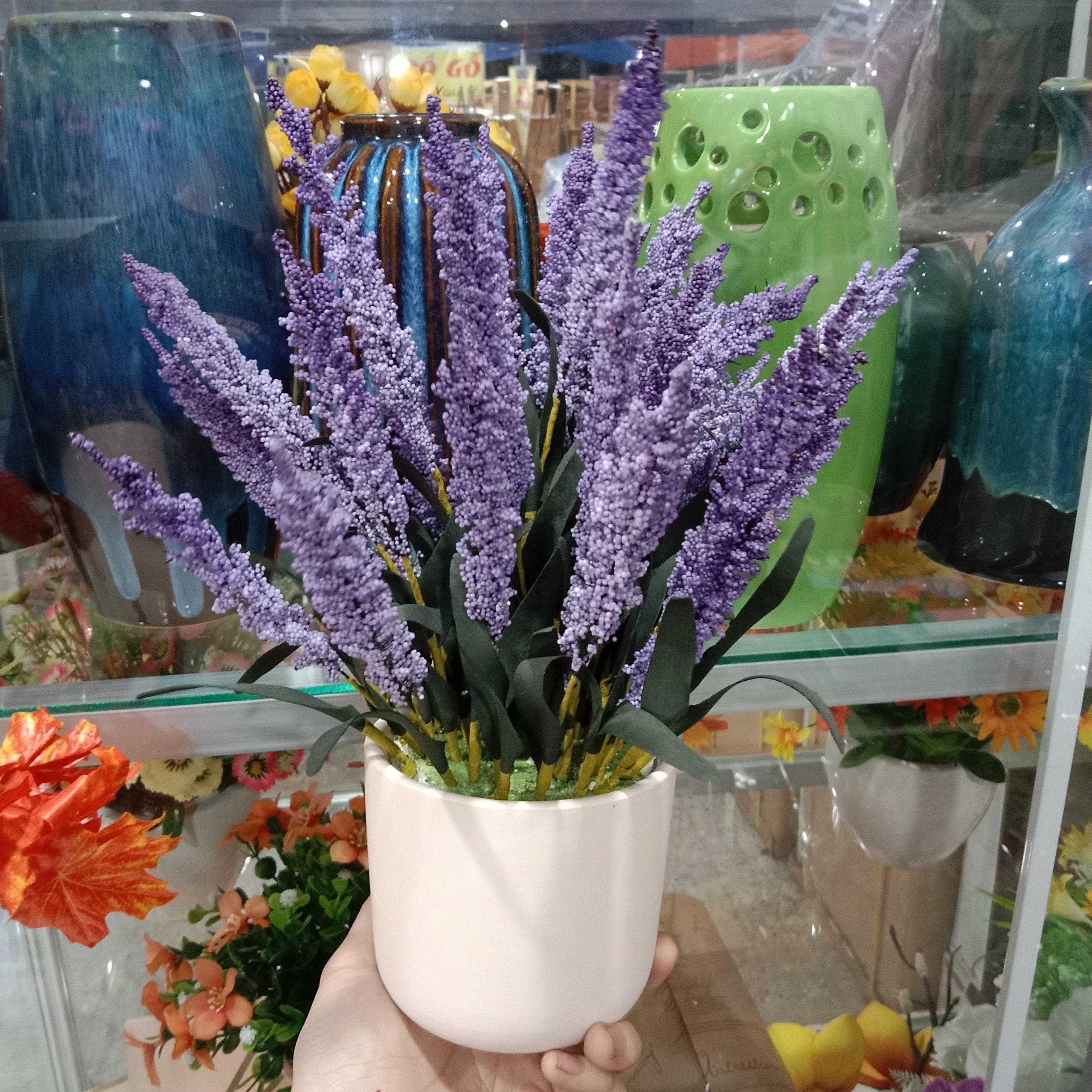 Chậu gốm cắm hoa để bàn