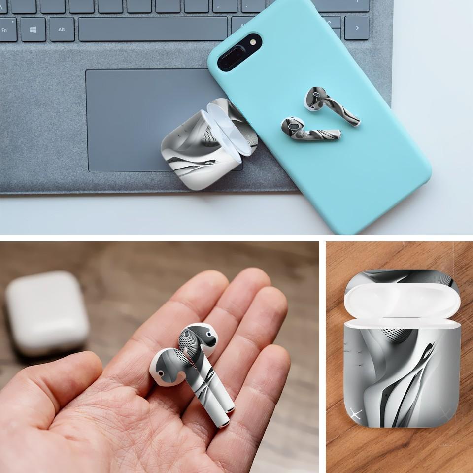 Miếng dán skin cho AirPods in hình Họa tiết - HTx108 (AirPods ,1 2, Pro, TWS, i12