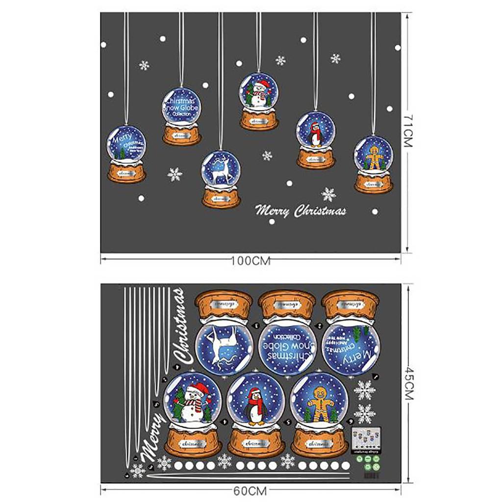 DECAL TRANG TRÍ NOEL 2 MẶT 2021 SỐ 14