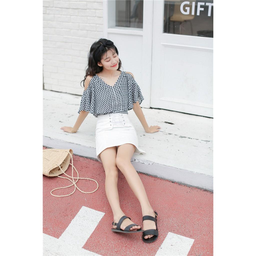 TK86-ÁO KẺ SỌC TRỄ VAI DỄ THƯƠNG S-6XL