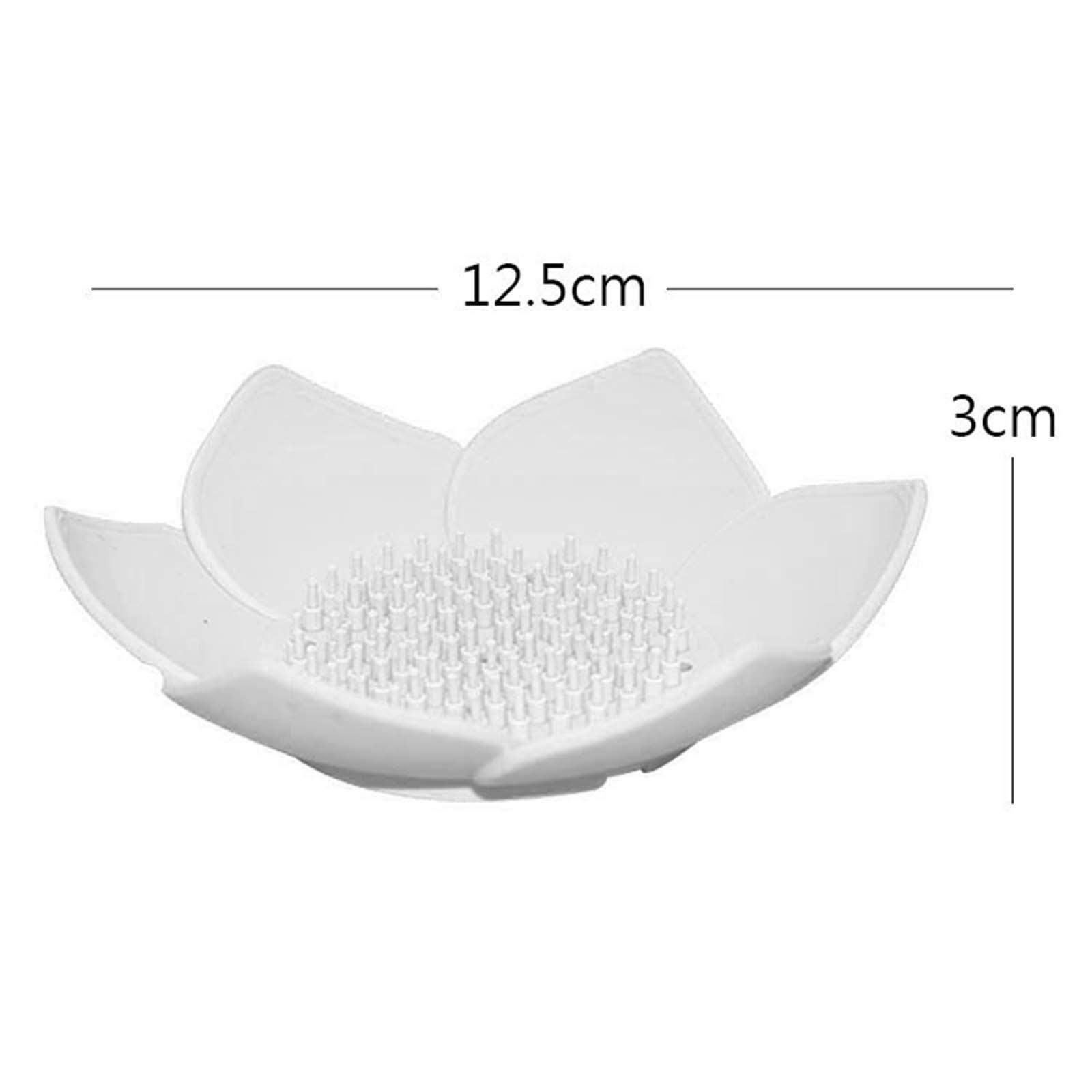 Portable Soap Dish Soap Holder with Drainage Soap Tray for Bathroom Shower White