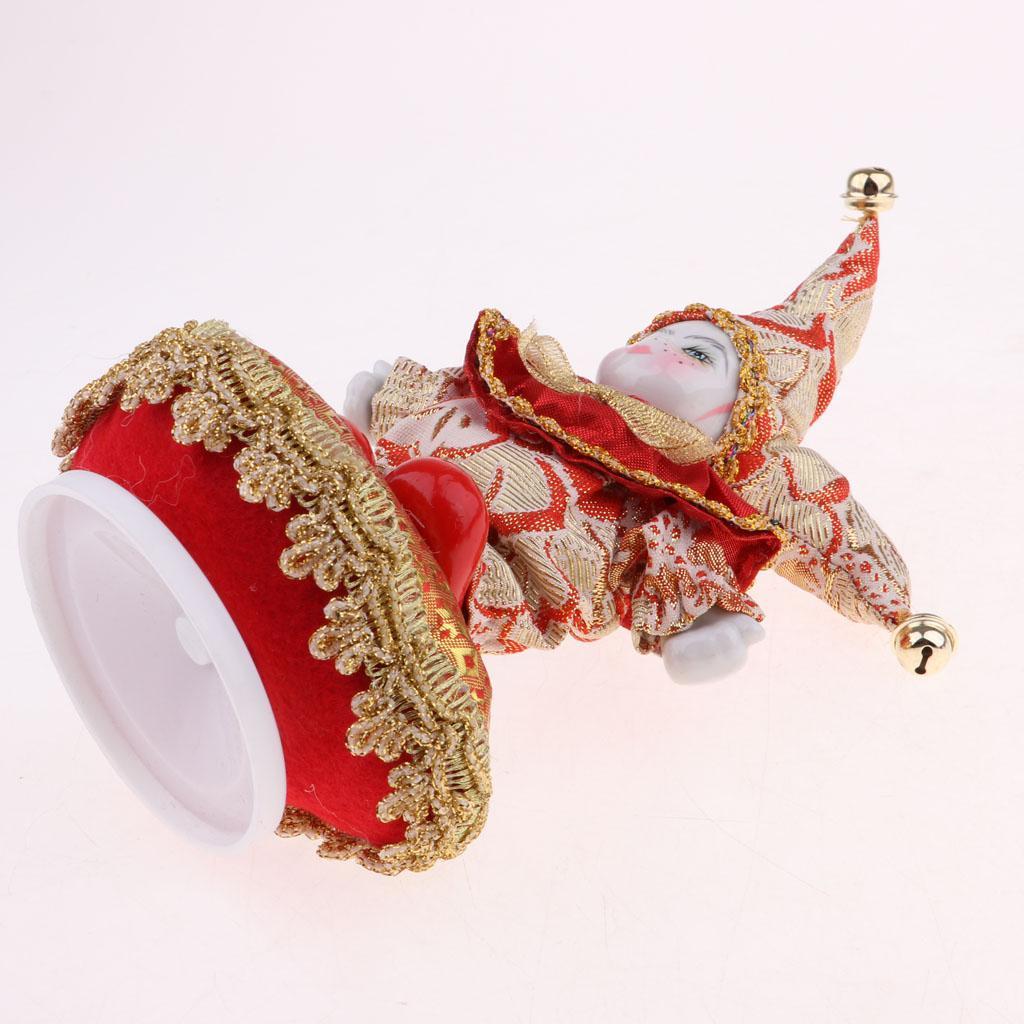 16cm Triangel Dolls European Style Italian Porcelain Doll Model with Colorful Clothes for Valentines Gift Collections