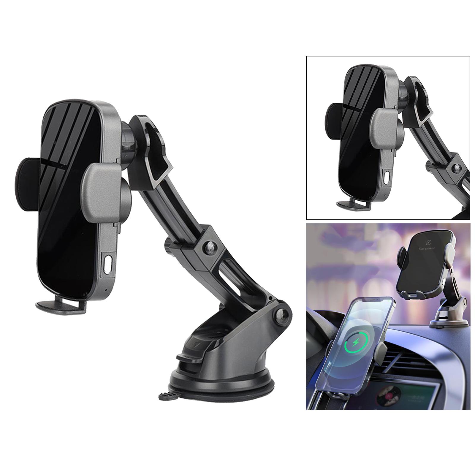 Wireless Car Charger,15W Qi Fast Charging Auto-Clamping Car Mount, Windshield Dash Air Vent Phone Holder Compatible with iPhone 11/11 Pro Max/Xs MAX