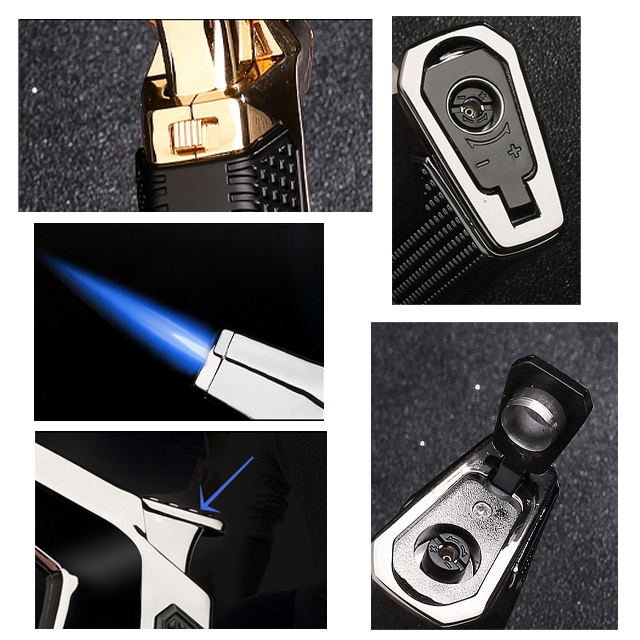 Vỏ Hột Quẹt Bật Lửa Khò Mỏ Vịt 1 Tia Kiêm Đục Jobon ZB-995 Nhỏ Gọn Đẹp Độc Lạ Chống Chịu Gió Cực Tốt - Dùng Gas Cao Cấp