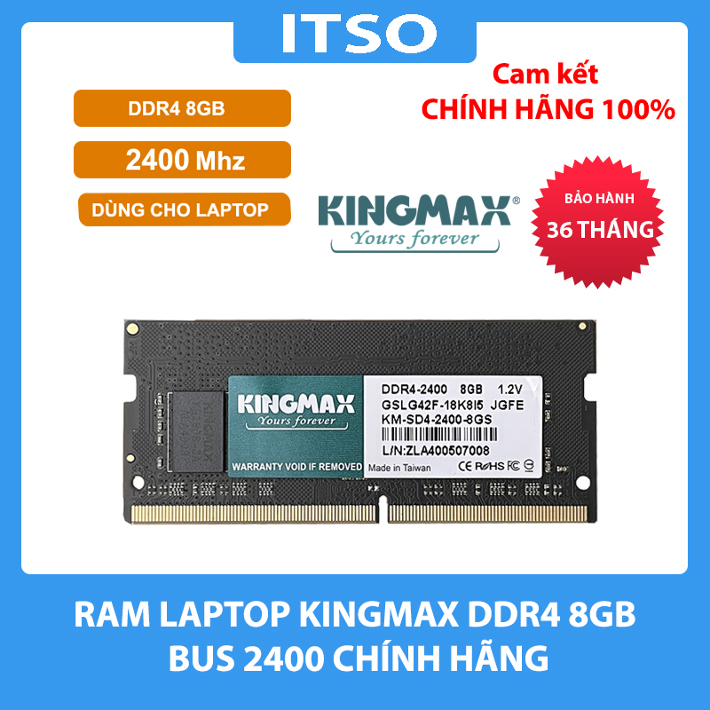 RAM Laptop Kingmax 8GB 2400 DDR4 - Hàng Chính Hãng