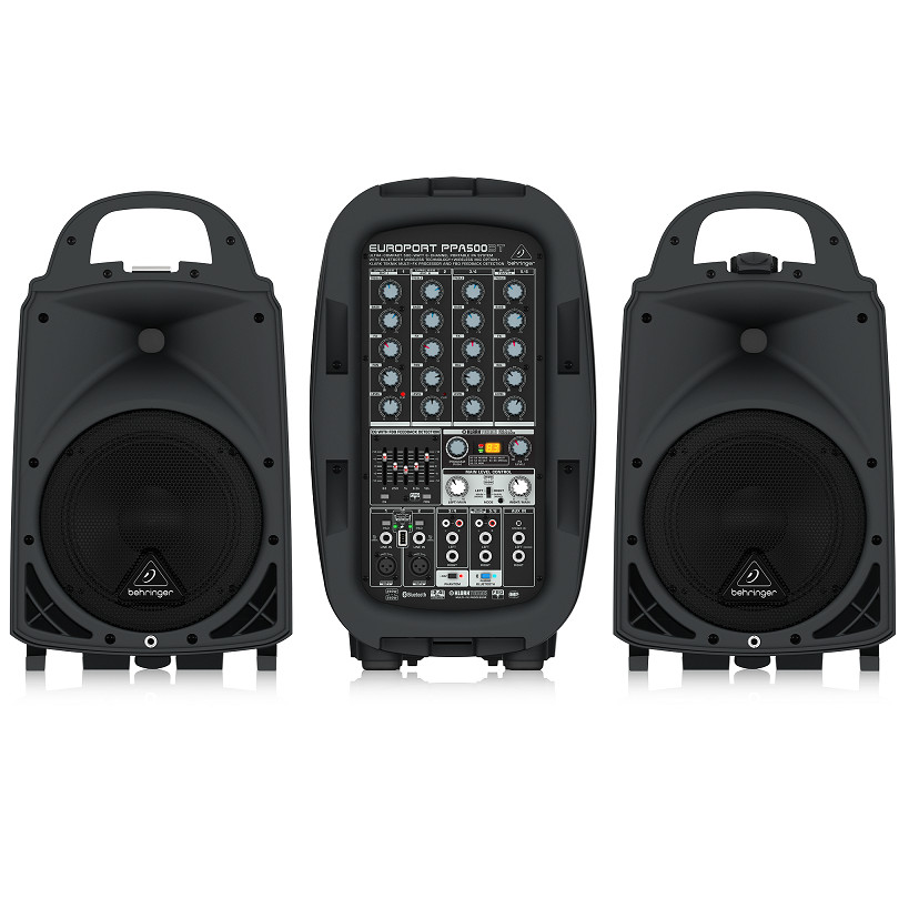 BEHRINGER PPA500BT 500-Watt 6-Channel Portable PA System with Bluetooth-Hàng Chính Hãng