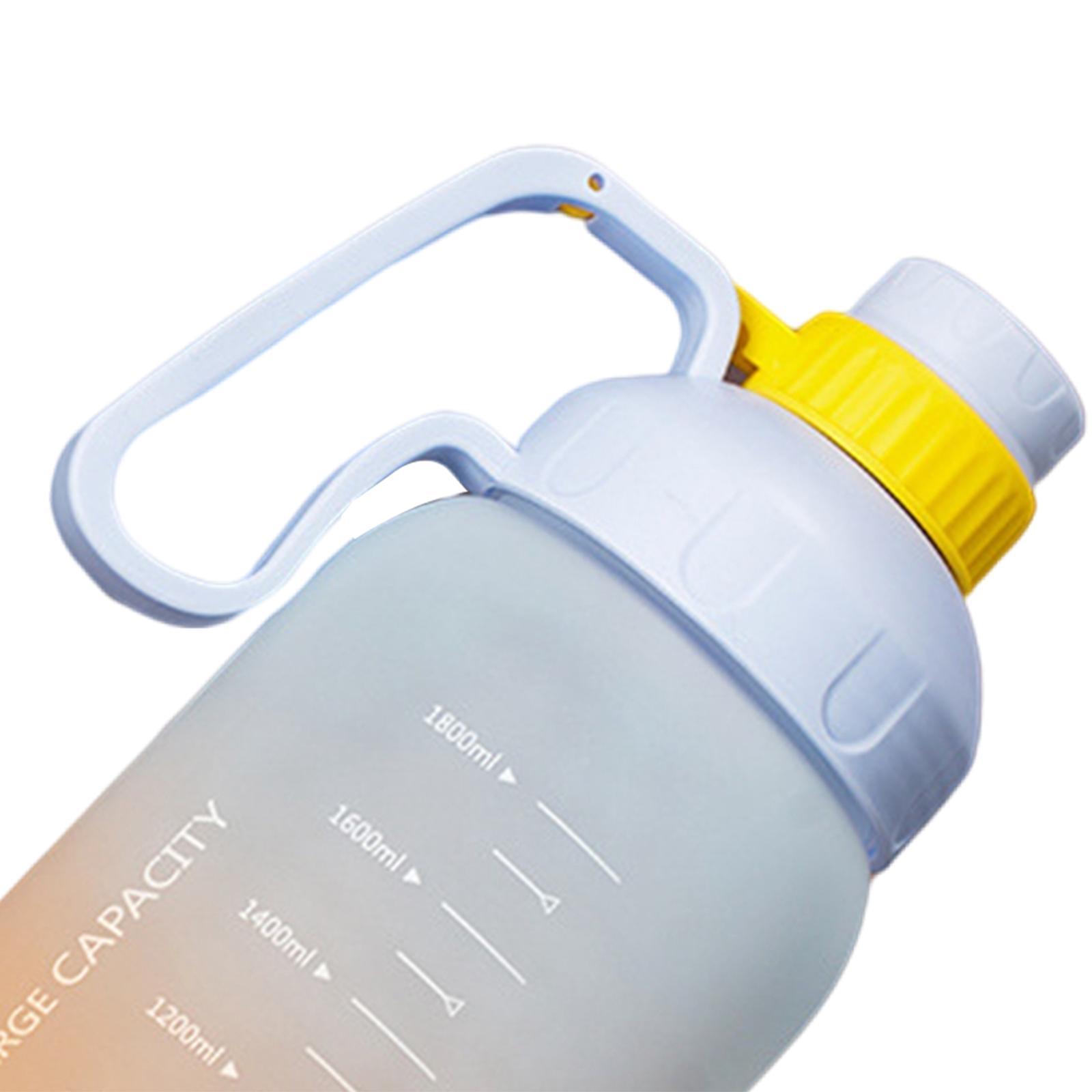 1800ML Large Capacity Reusable Motivational Water Bottle Jug Drinking Kettle for Sports Running Cycling