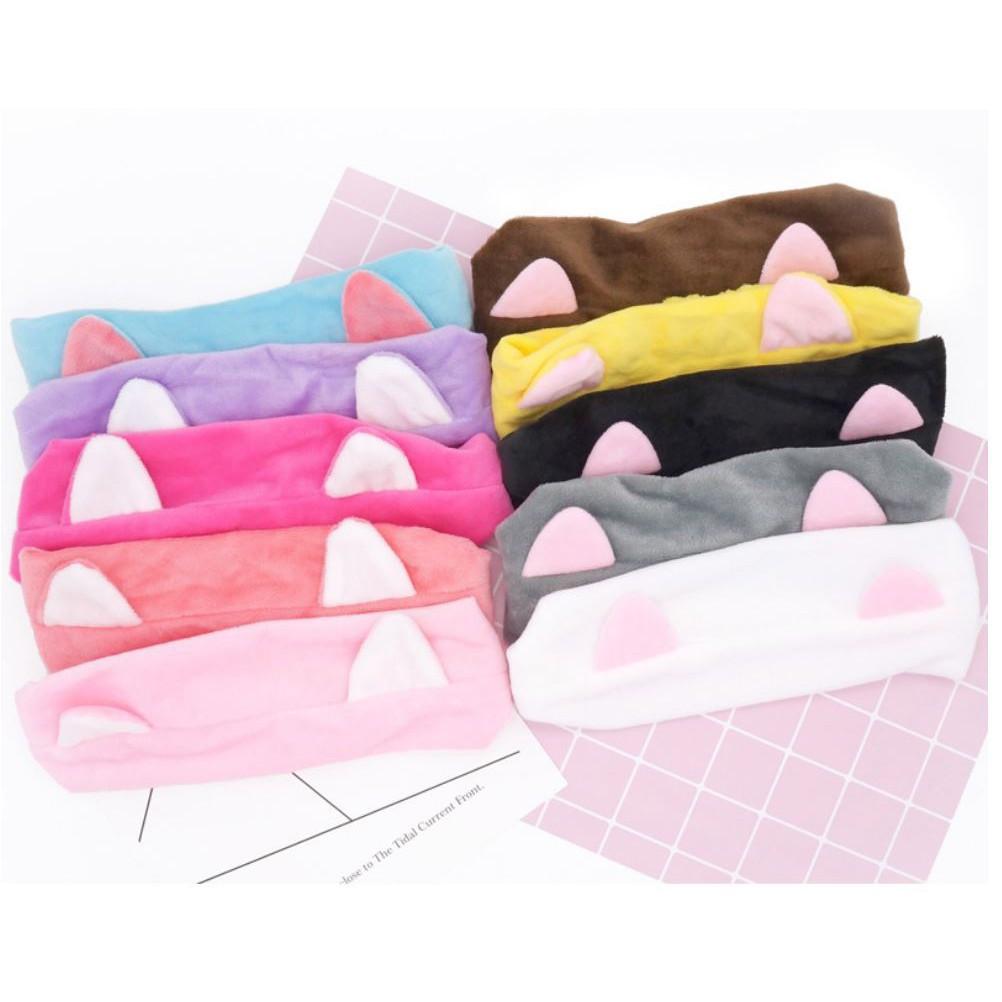 Băng đô tai mèo xinh - Phụ kiện tóc băng đô turban tai mèo Hàn Quốc