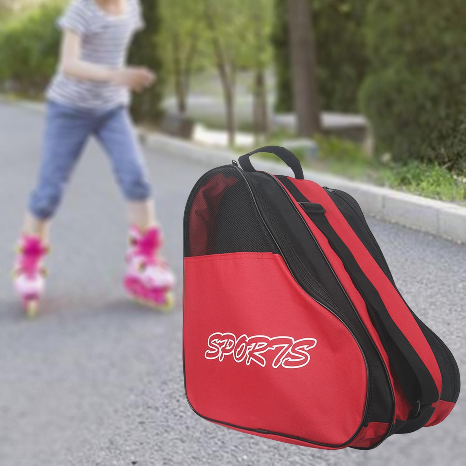 Skates Bag Breathable Case Backpack Ice Skating Bag Skates Storage Bag for Adult Sports Women