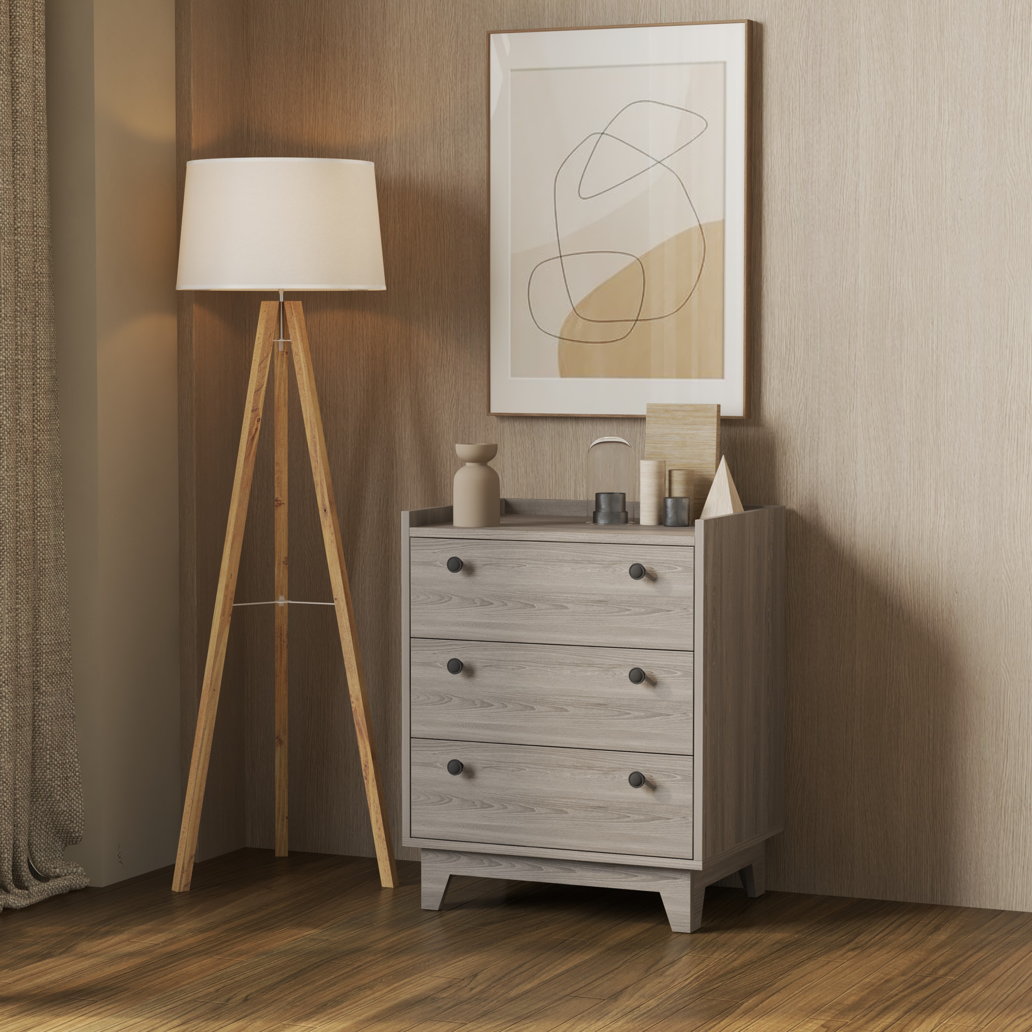 [Happy Home Furniture] KINA , Tủ đựng đồ 3 ngăn kéo , 60cm x 45cm x 75cm ( DxRxC), THK_074