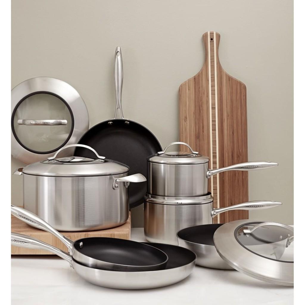 Nồi chống dính cao cấp đáy từ Scanpan CTX 1.8L 65231600, đúc liền 7 lớp, dùng được trong lò nướng và máy rửa bát, sản xuất tại Đan Mạch