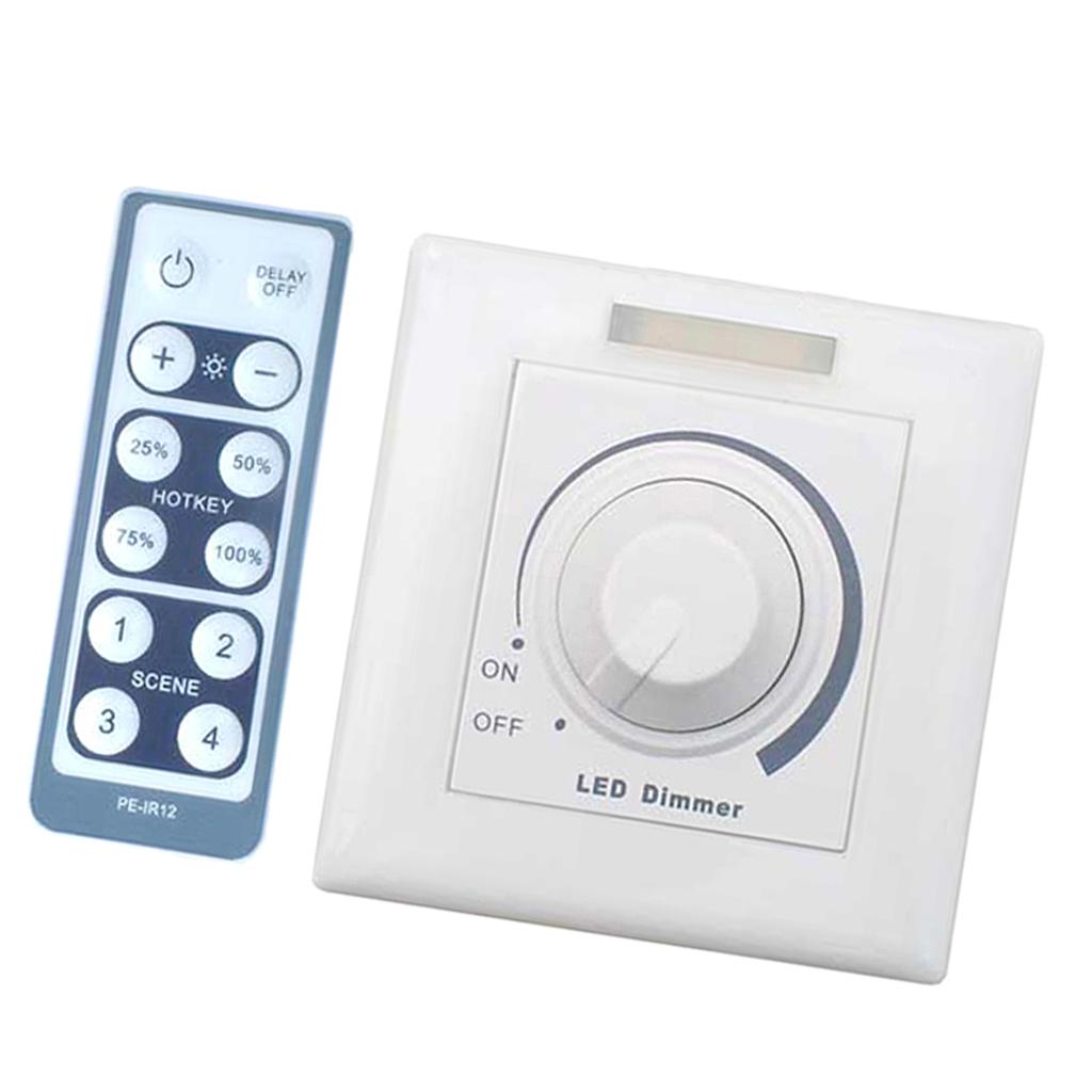 Có Thể Điều Chỉnh 0/1-10V Không Dây Núm Loại Vô Cấp Mờ + Điều Khiển Từ Xa Mờ Công Tắc