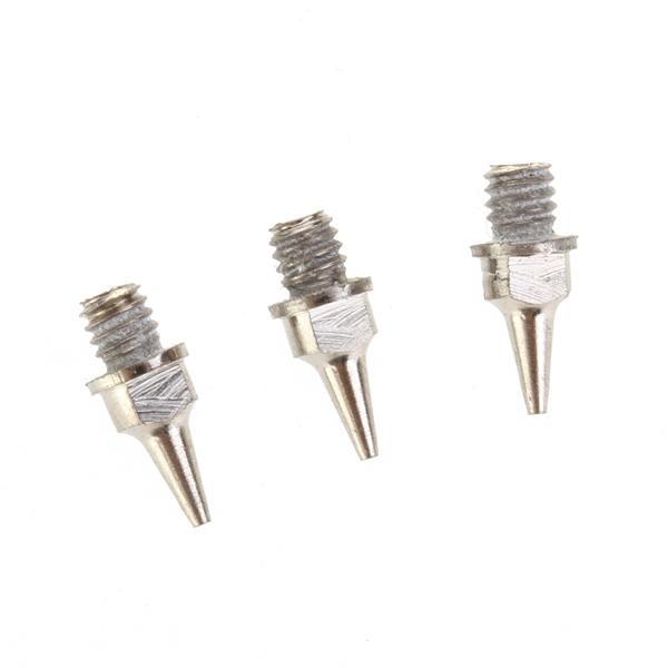 Stainless Steel 5pcs 0.3mm Airbrush Needle & 5pcs 0.2mm Nozzle