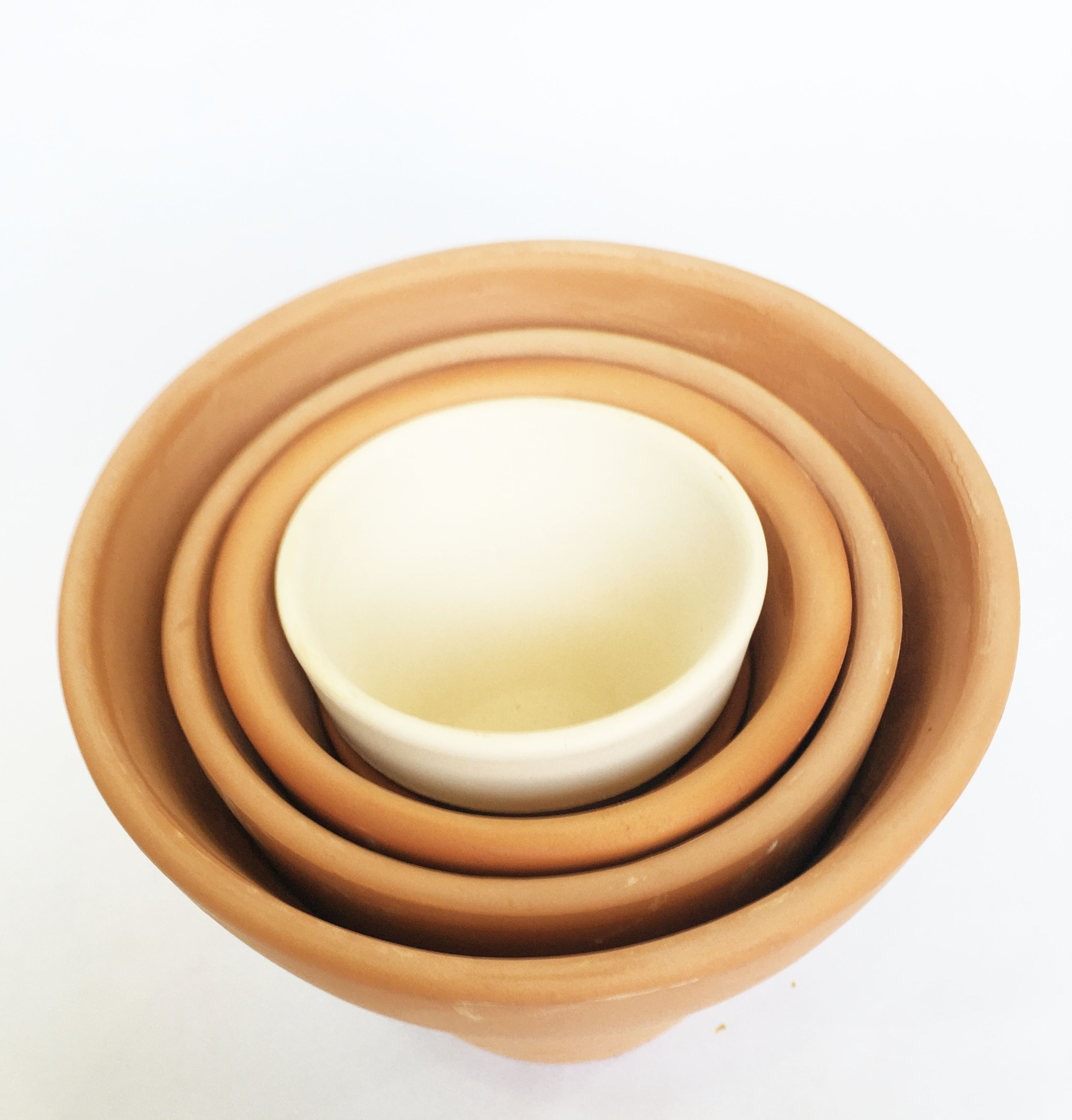 Combo 5 Chậu đất nung vintage cùng size cùng màu , chậu trồng cây cảnh sen đá - xương rồng