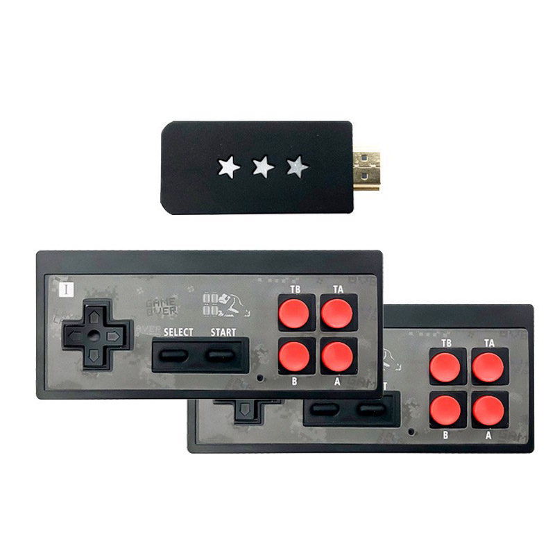 Máy chơi game 4 nút HDMI di động mini dùng cho TV và Laptop Promax EMX041 với 621 game tích hợp - Hàng nhập khẩu