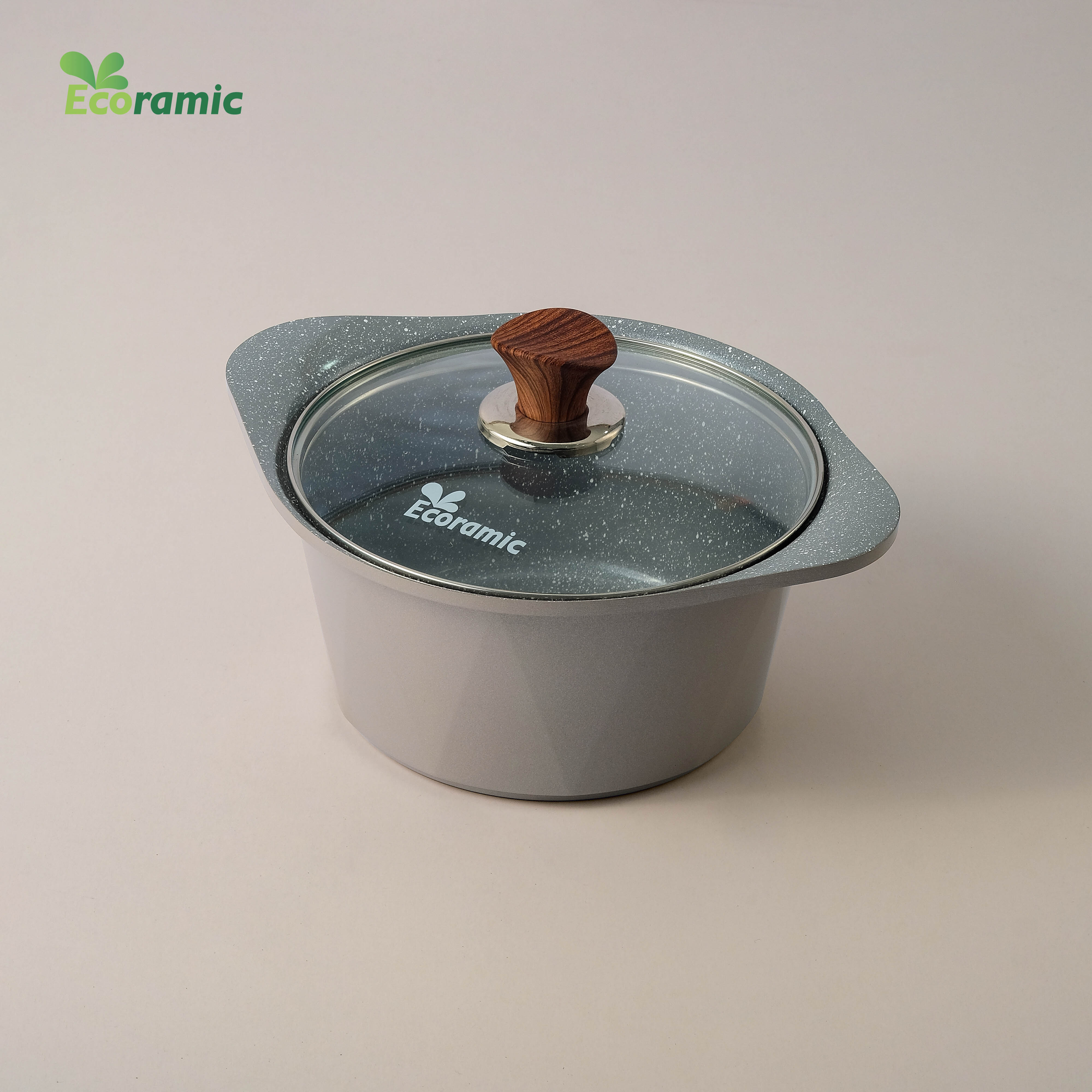 [CHÍNH HÃNG] Bộ 5 nồi cao cấp Ecoramic siêu chống dính, siêu bền Hàn Quốc
