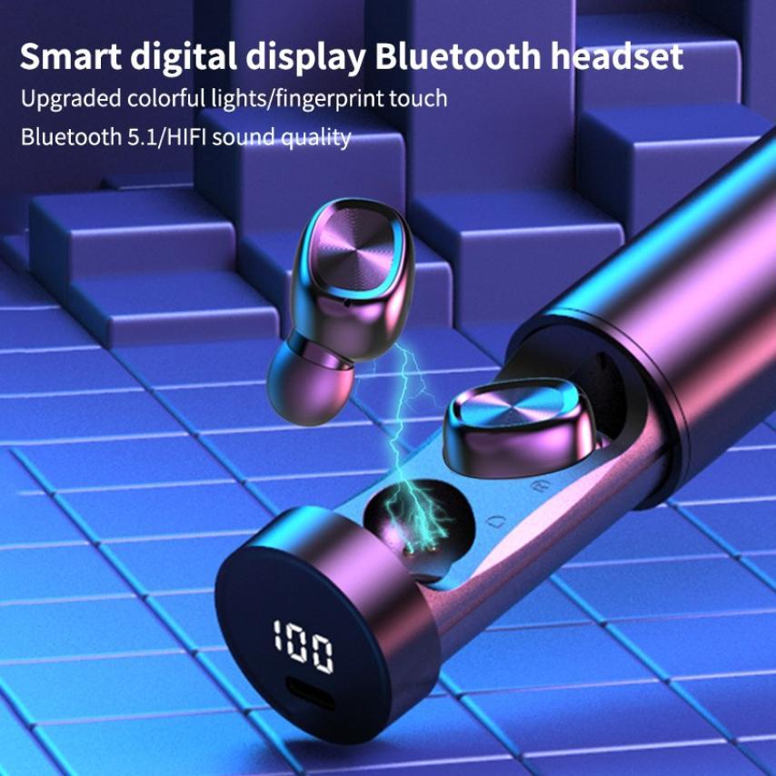 B9 TWS Bluetooth Không Dây Tai Nghe Có Mic Thể Thao Chống Thấm Nước Cảm Ứng Điều Khiển Tai Nghe Không Dây Tai Nghe Nhét Tai Điện Thoại