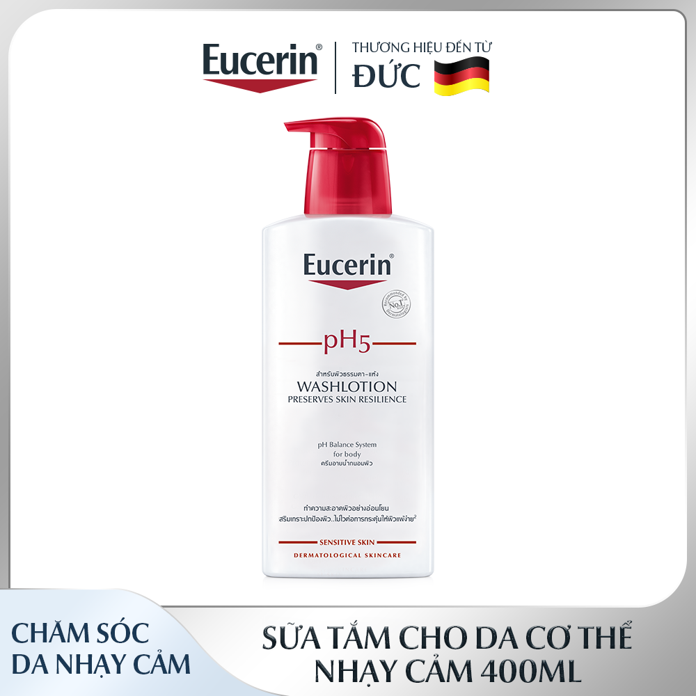 Sữa tắm cho da nhạy cảm Eucerin pH5 Washlotion 400ml