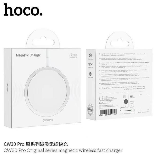 Đế sạc không dây Hoco CW30 Pro , Hỗ trợ sạc từ máy iphone X và tai nghe tws -Hàng Chính Hãng