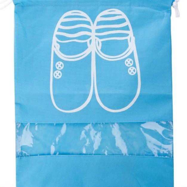 COMBO 2 Túi Đựng Giày Dép Túi Xách Chất Liệu Vải Không Dệt Có Dây Rút Size Lớn (44x35cm)