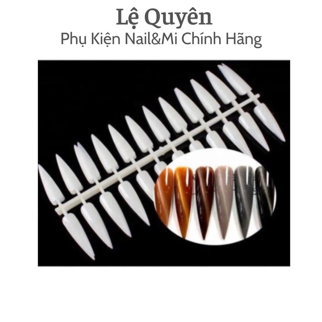 Set 50 que móng tập sơn móng nhọn, vuông, tròn màu ngẫu nhiên