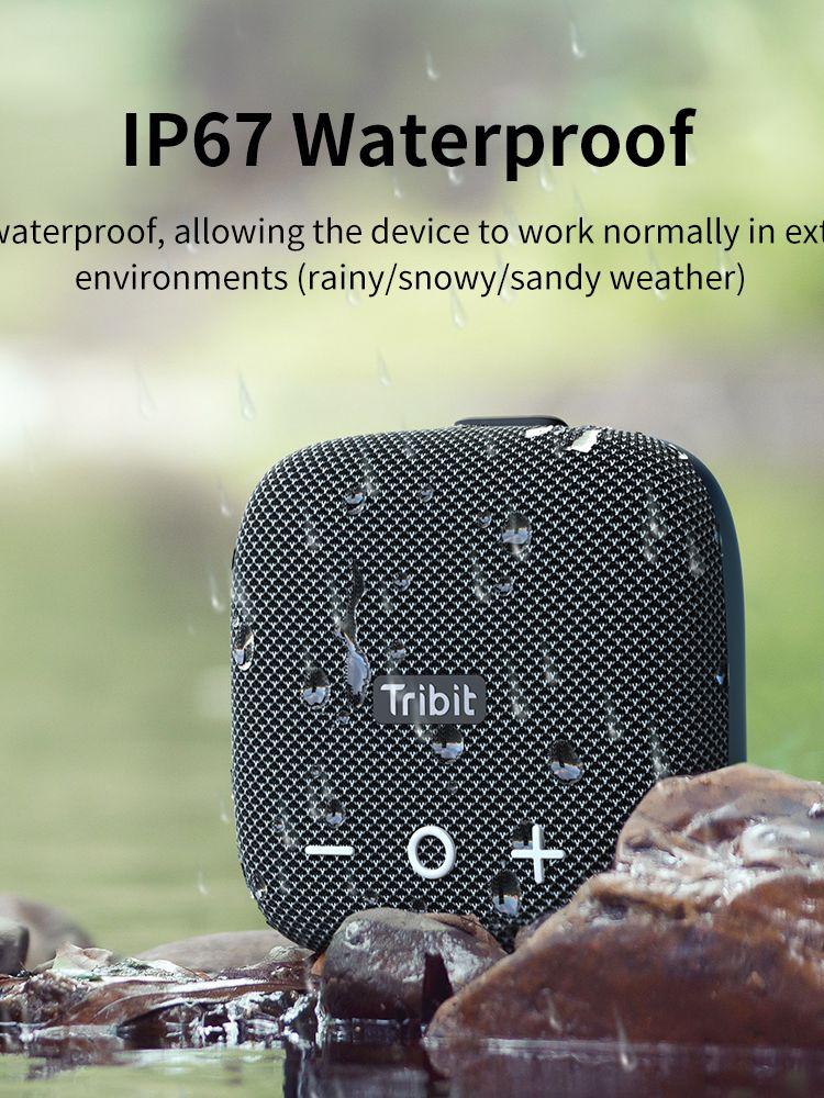 Tribit Stormbox Micro 2 loa bluetooth di động Deep Bass IP67 không dây không dây ngoài trời loa nhỏ để đi xe đạp, màu sắc đi bộ đường dài: màu đen