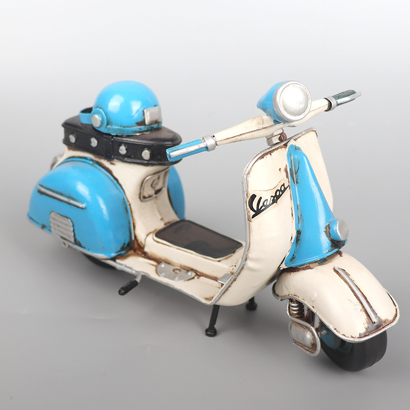 Mô Hình Xe Vespa Vintage - Mô Hình Thủ Công - Quà Tặng - Décor Home - Décor Quán Cafe