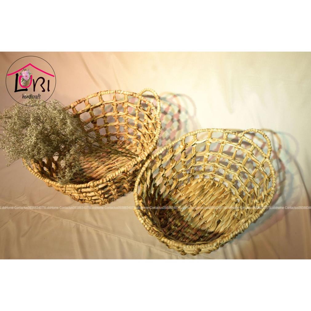 - Sọt đựng đồ lục bình hình oval - đơn giản, sang trọng