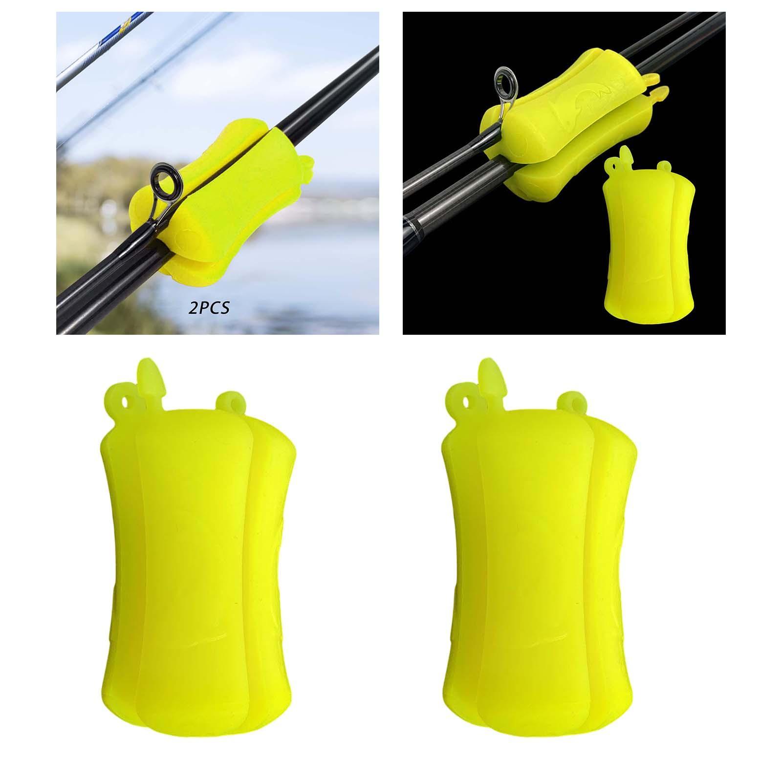 Fishing Rod Fixed Ball Fishing Tackle Ties Fishing Rod Holder Pole Portable Elastic Protective Fishing Tube Connectors for Fishing