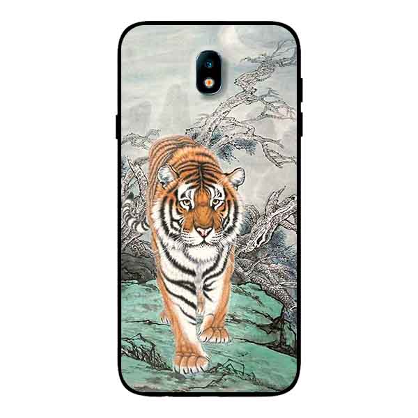 Ốp Lưng in cho Samsung J7 Pro Mẫu Nền Hổ Mẫu 3̣ - Hàng Chính Hãng