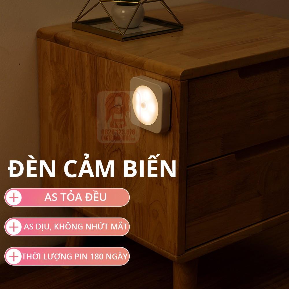 ĐÈN LED cảm ứng tự động pin sạc, nhỏ gọn tiện dụng, tự sáng khi có di chuyển