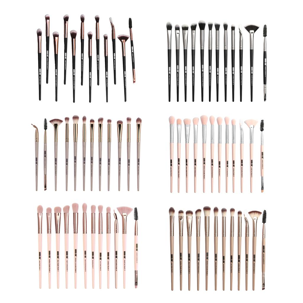 12Pcs Eye Makeup Brush Set For Eyeshadow Eyebrow Eyeliner